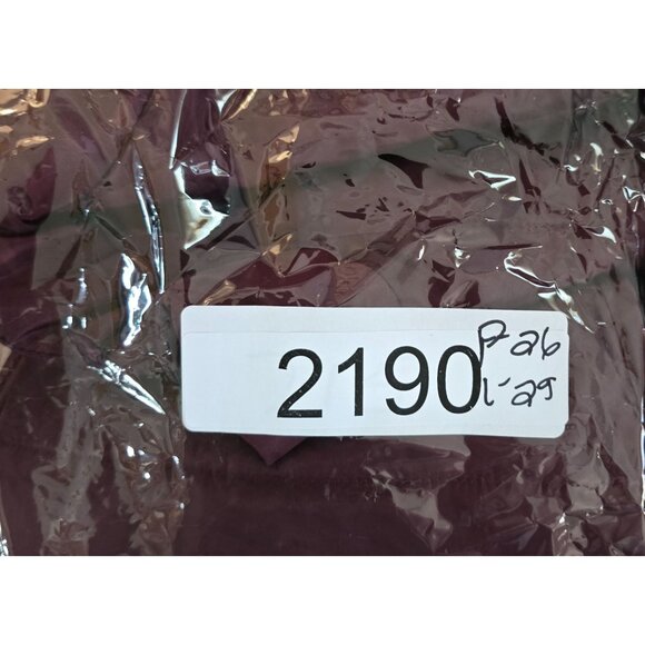 Burgundy Puffer Vest With Zipper Closure boho cottagecore peasant warm - Picture 4 of 4